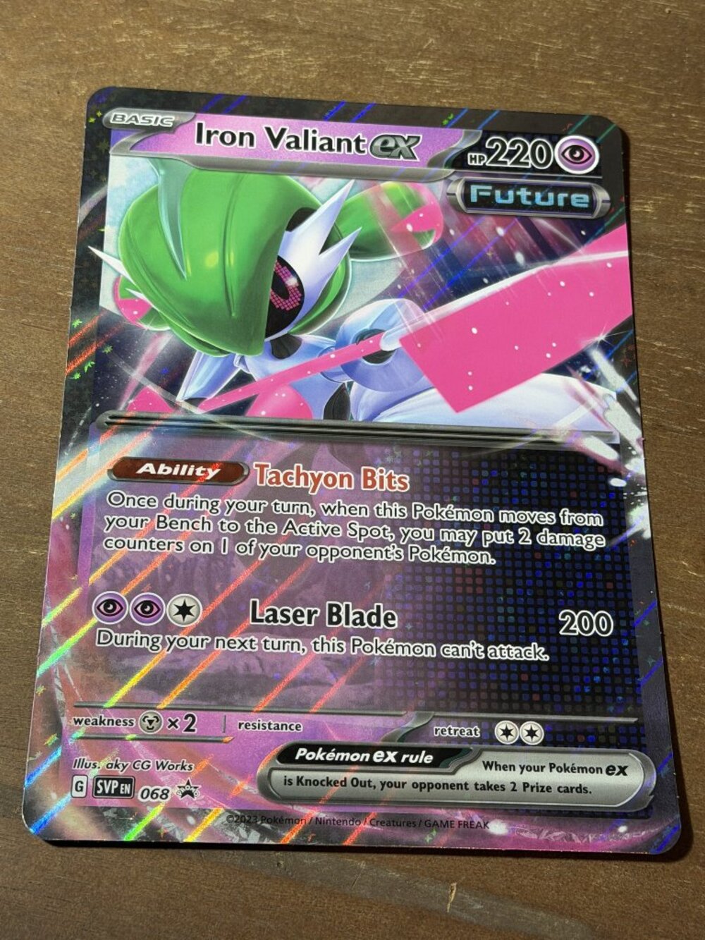Pokemon Iron Valiant ex SVP068 JUMBO English LP
